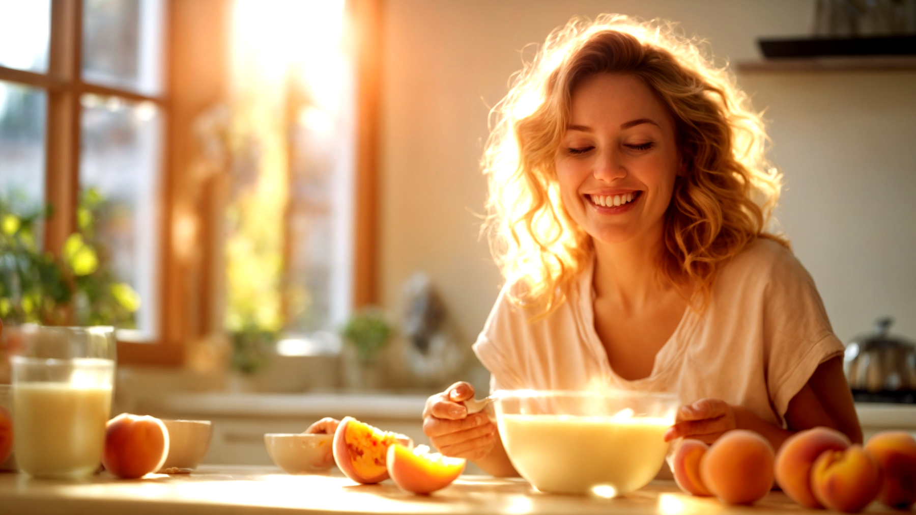 Pesche colazione salute"