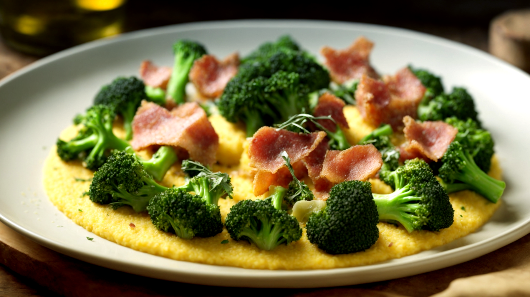 Polenta Croccante Speck Broccoli"