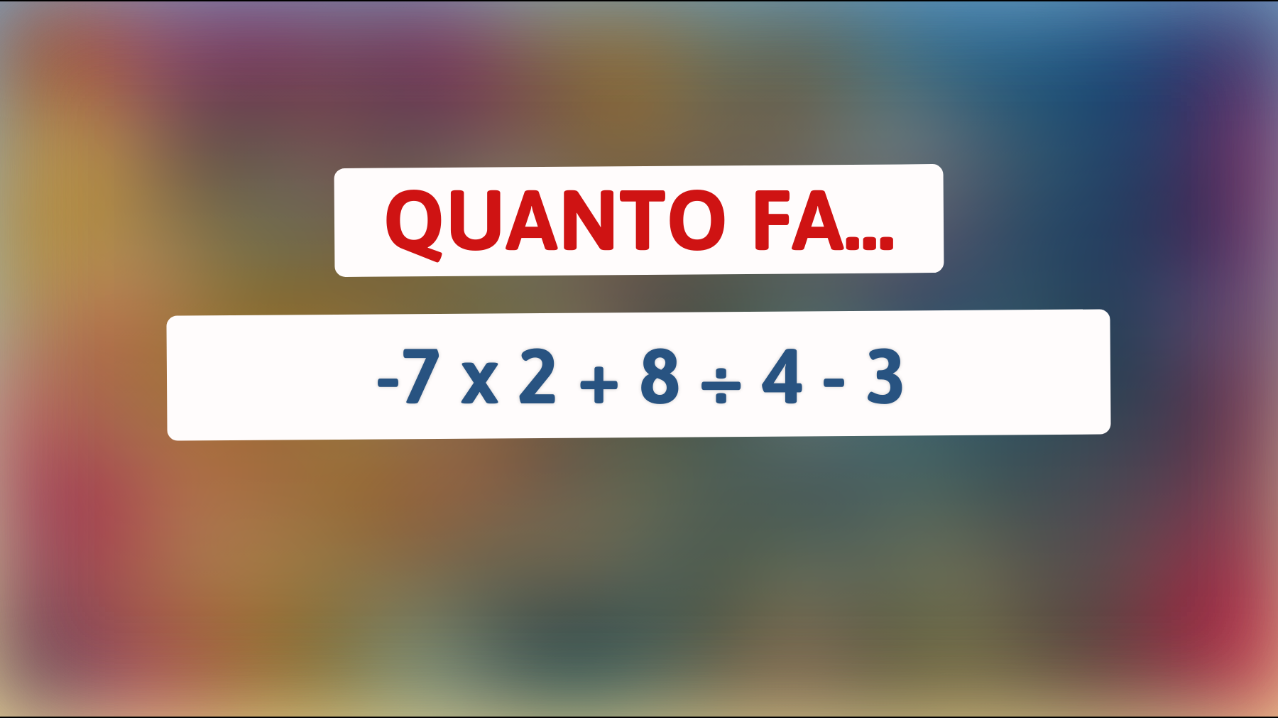 Scopri se il tuo cervello è davvero geniale risolvendo questo enigma matematico! Riuscirai a trovare la soluzione?"