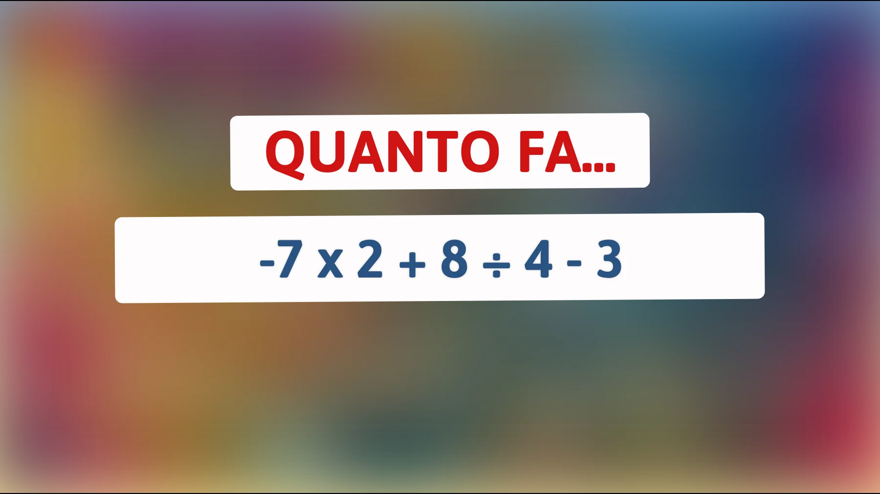 Scopri se il tuo cervello è davvero geniale risolvendo questo enigma matematico! Riuscirai a trovare la soluzione?"