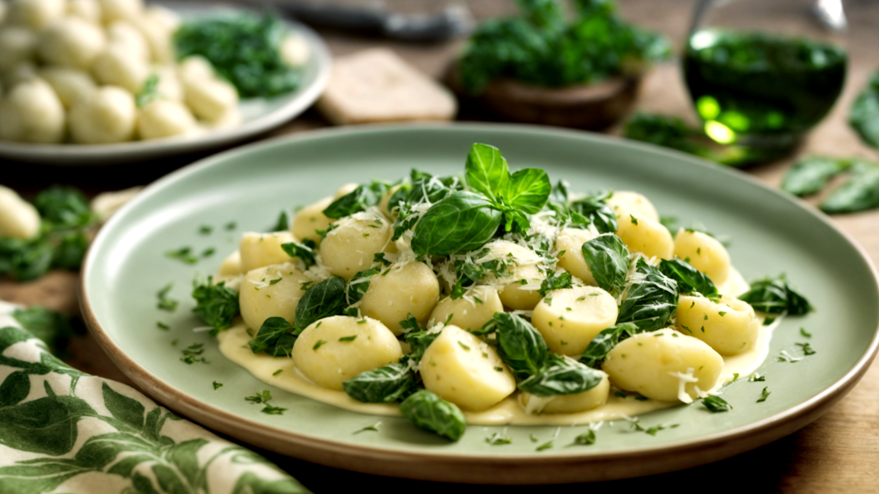 Gnocchi verza pecorino"
