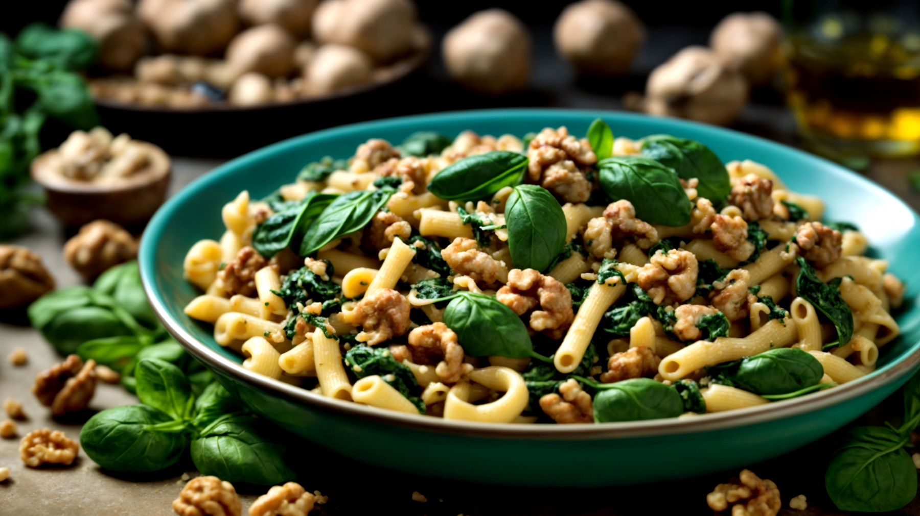 Pasta salsiccia spinaci"