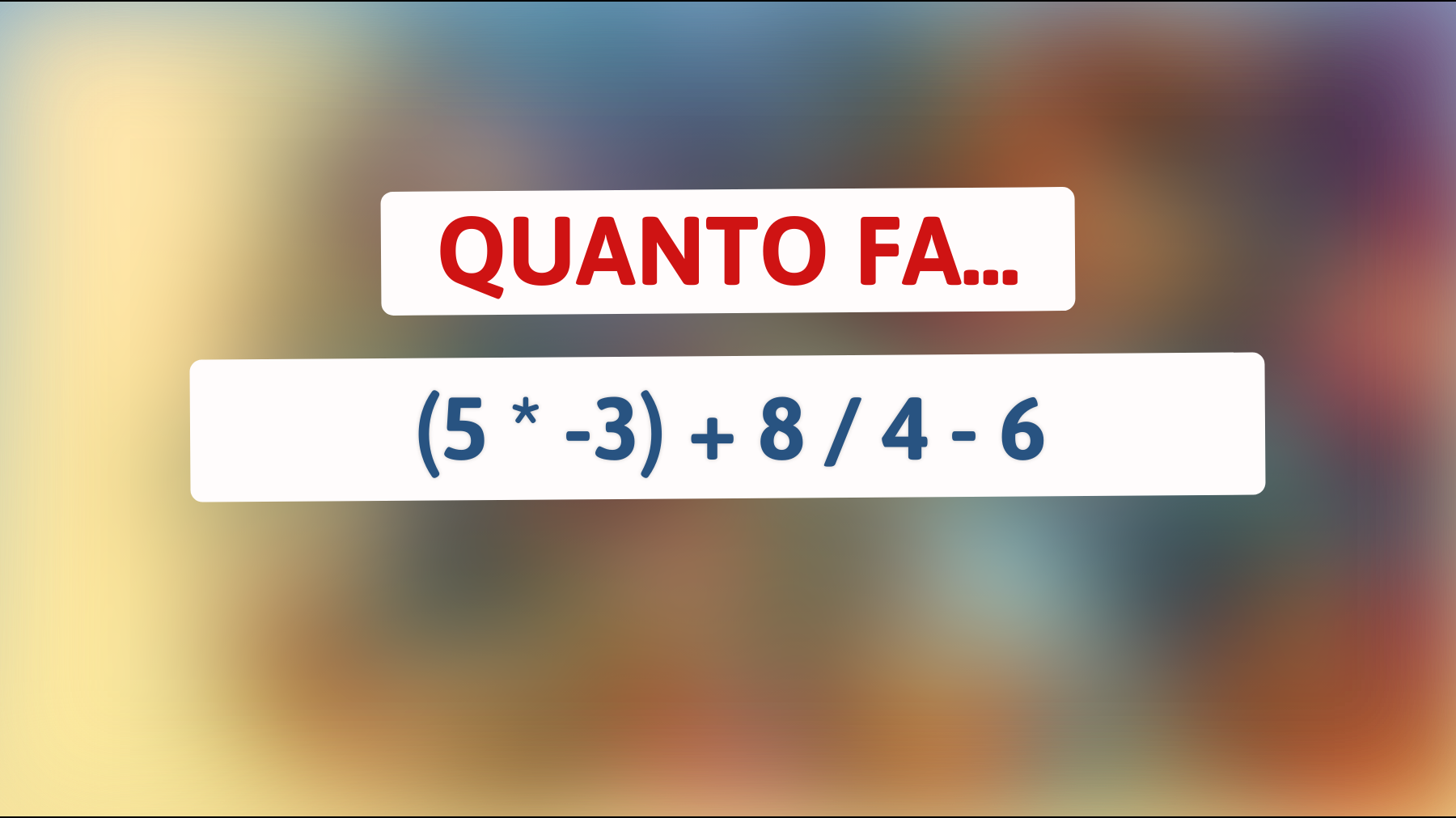 Sfida te stesso: solo i più intelligenti riescono a risolvere questo indovinello matematico su Google Discover! Riesci a batterlo?"