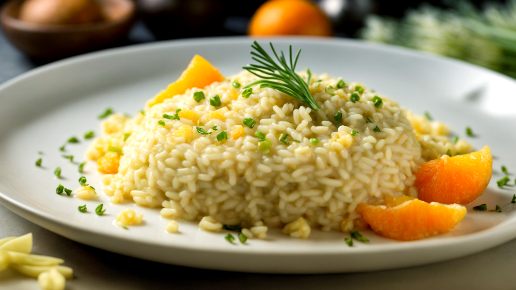 risotto arance porri"