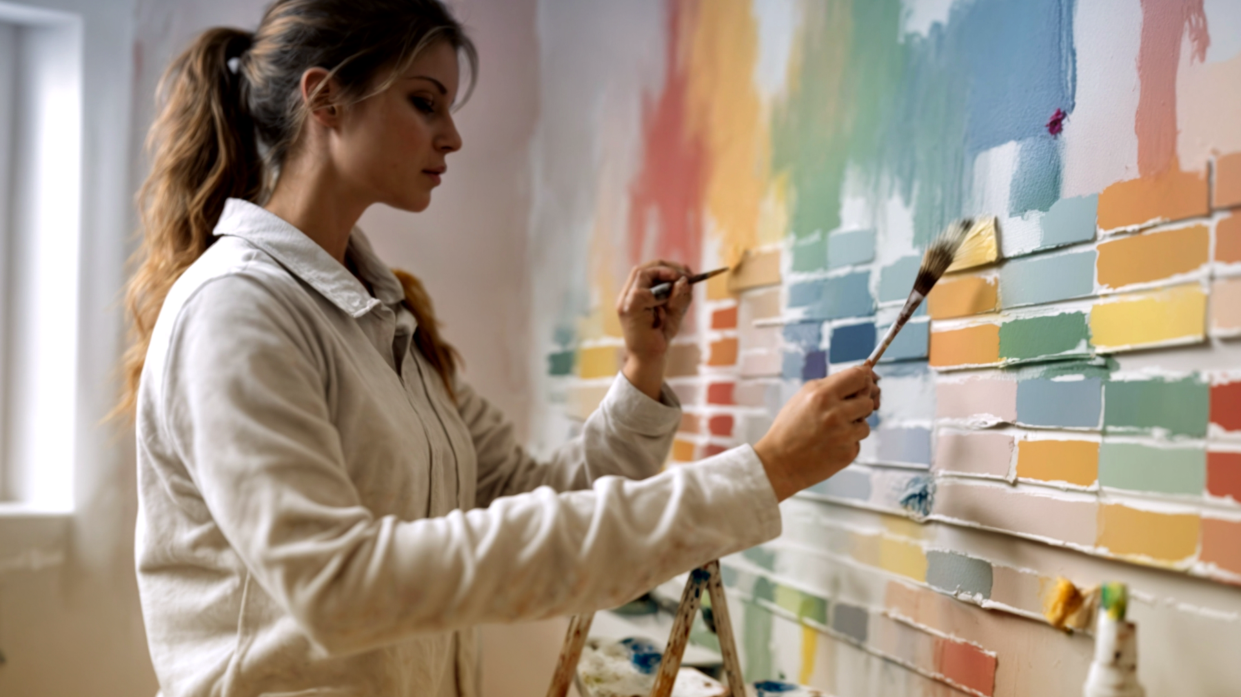 Colore delle pareti pennello ambiente domestico"