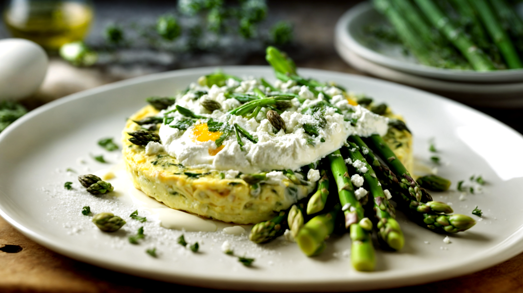 Frittata asparagi ricotta"