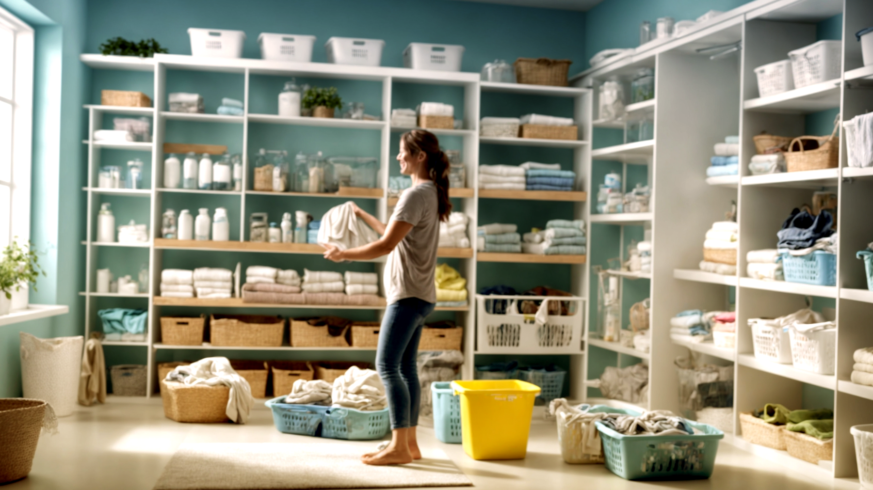 Mobili modulari flaconi standardizzati ceste separate"