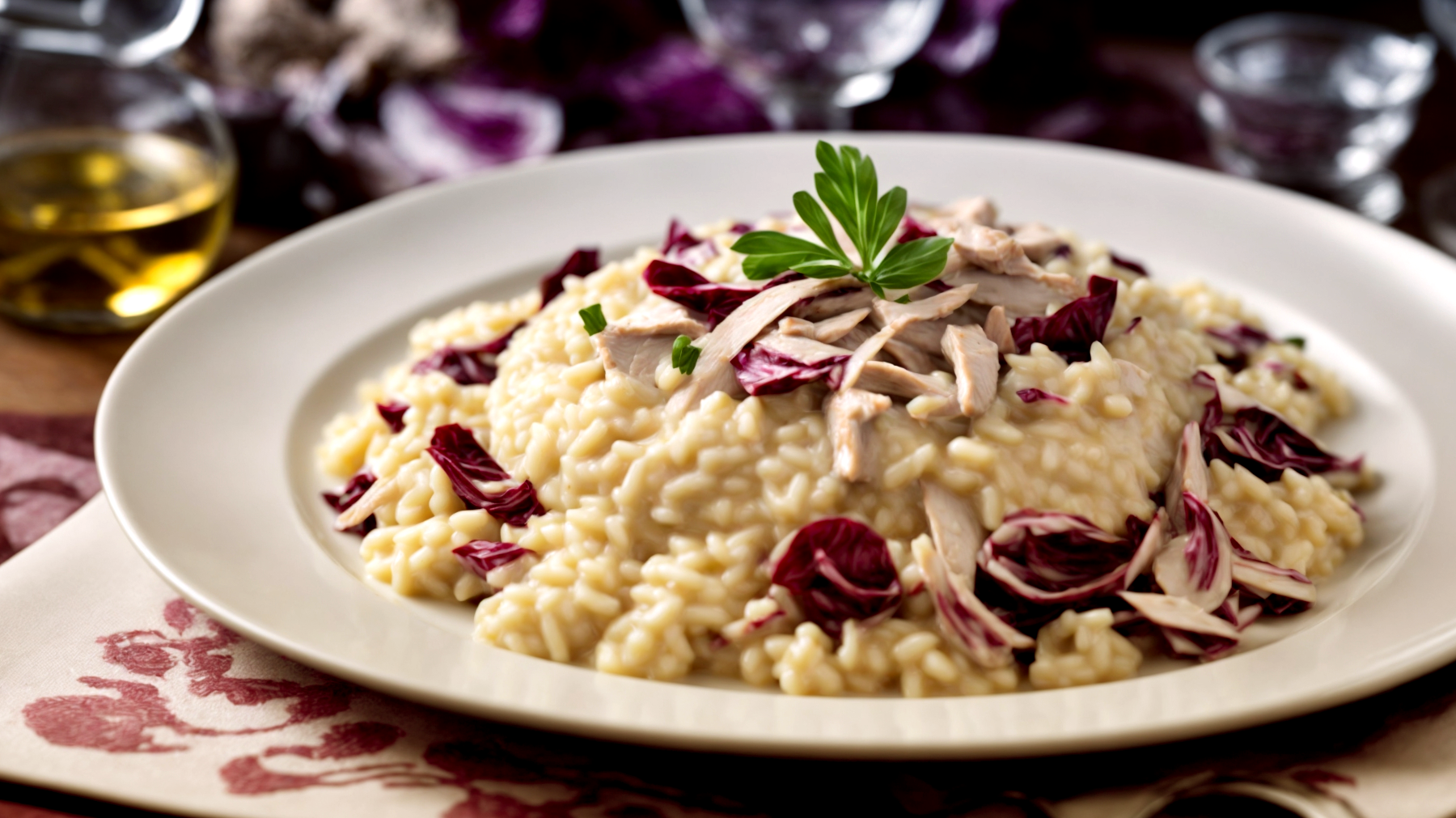 Risotto radicchio pollo"