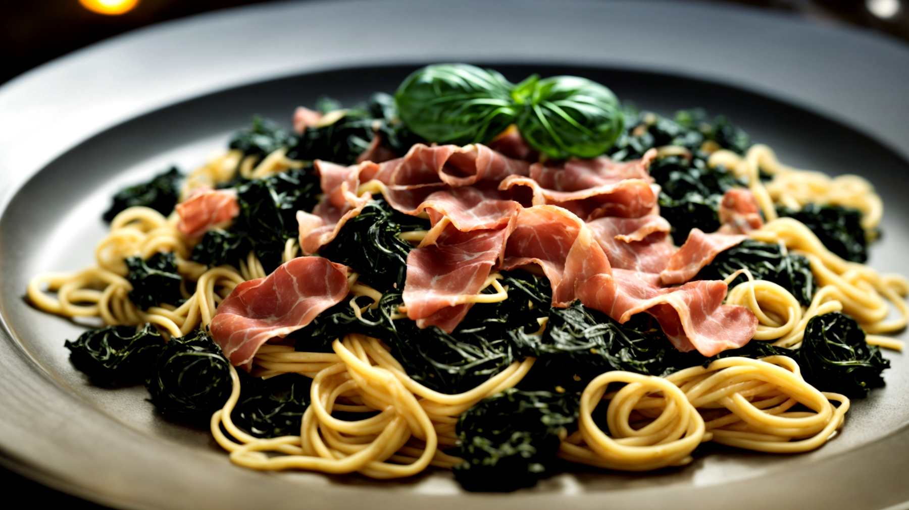 tagliolini prosciutto crudo cavolo nero"
