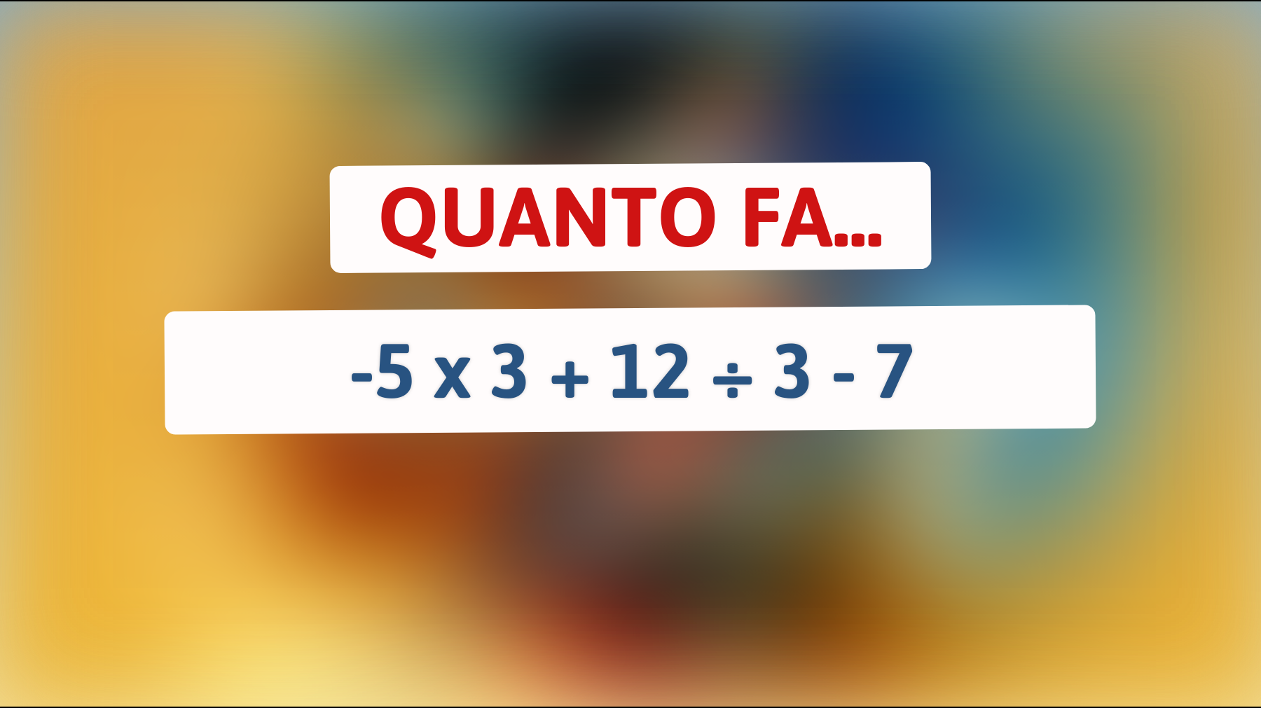 \"Solo i geni riescono a risolvere questo enigma matematico: metti alla prova il tuo QI!\""