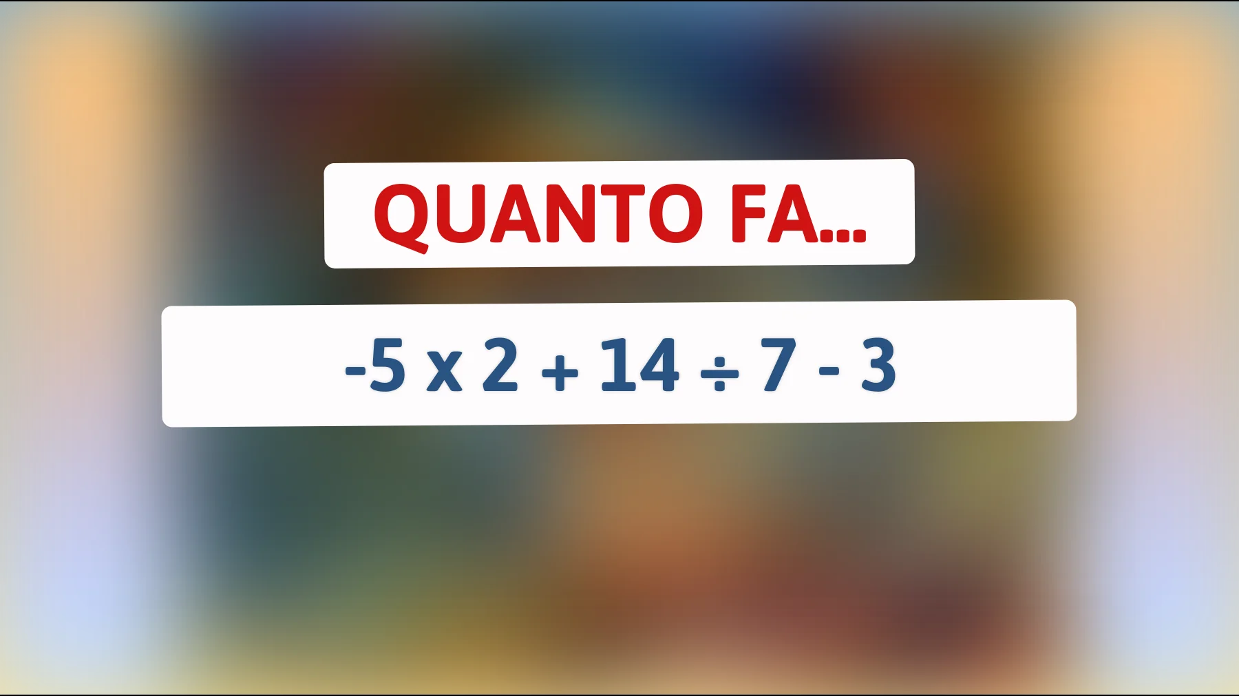 Hai il coraggio di risolvere questo enigma matematico che solo il 1% delle persone capisce? Scopri se sei un genio!"