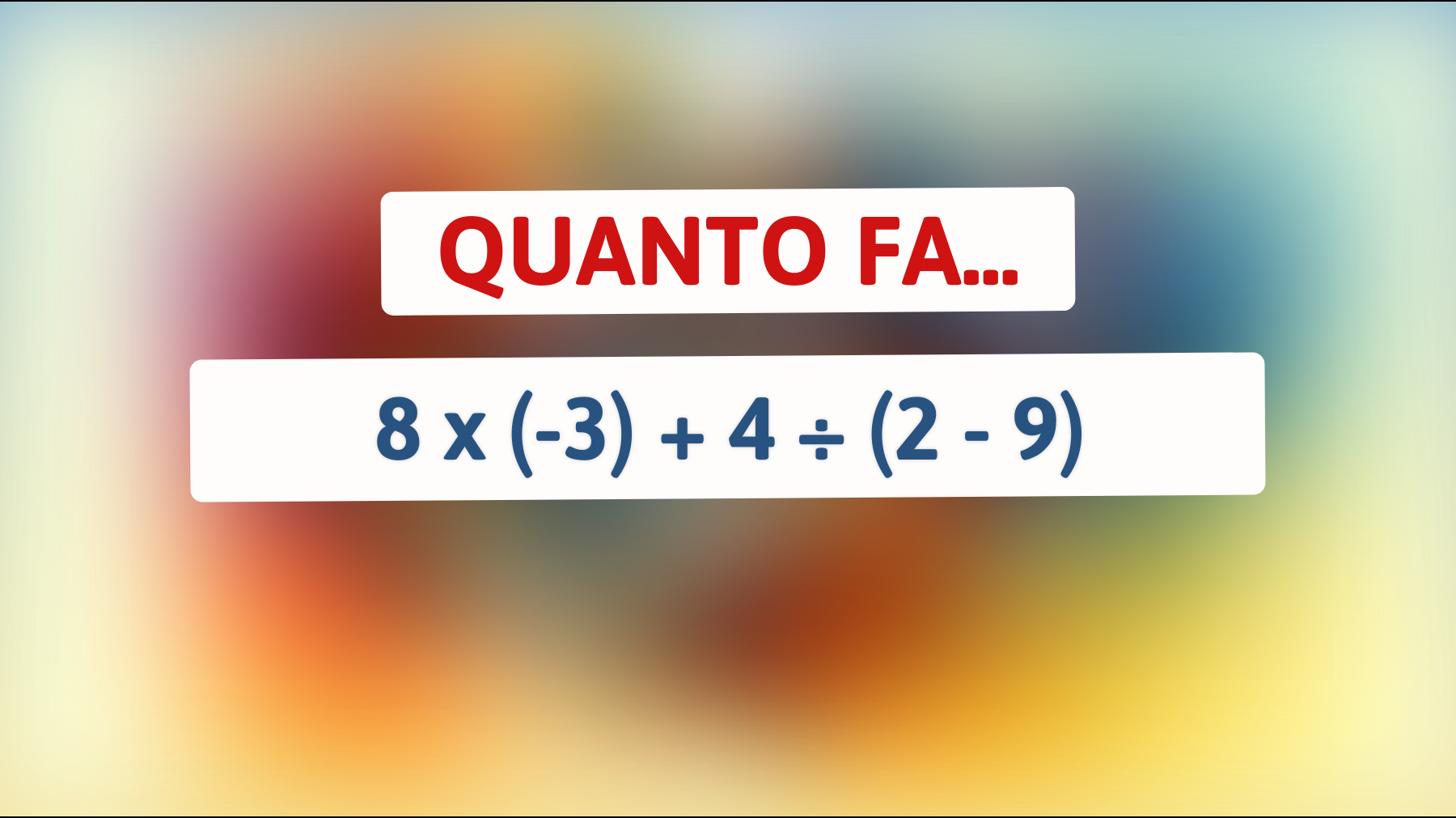 Solo i veri geni possono risolvere questo enigma matematico: accetti la sfida della domanda impossibile?"
