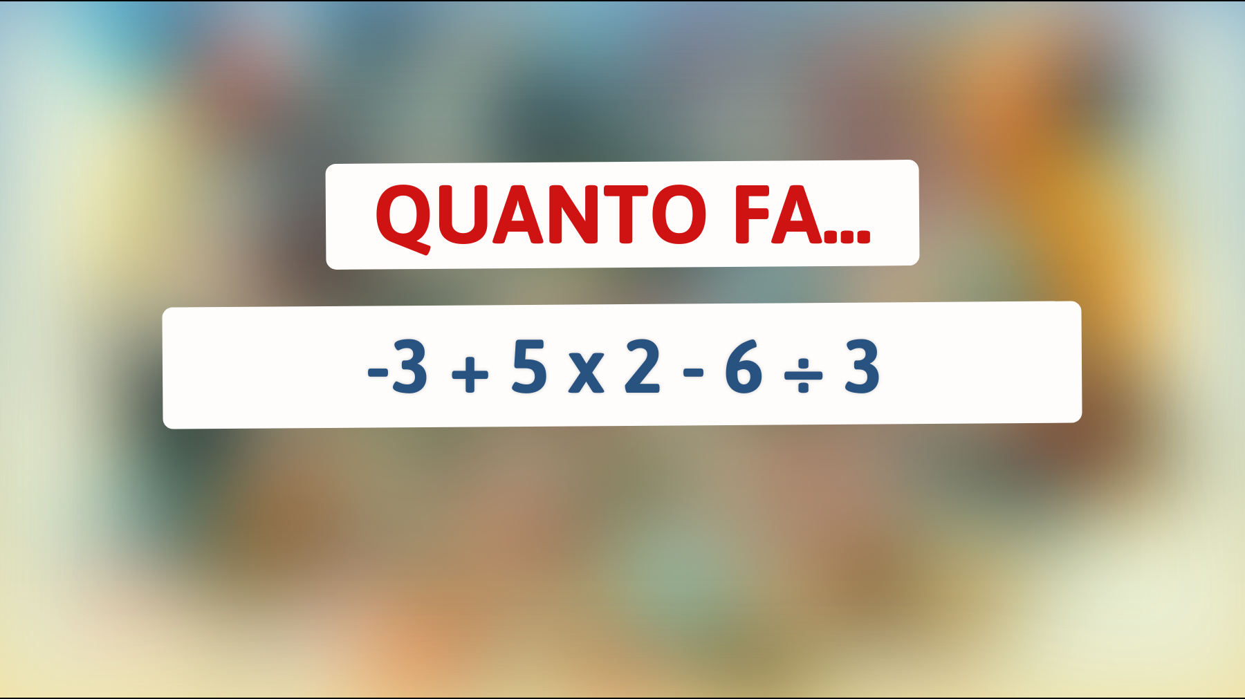 \"Solo un genio può risolvere questo enigma matematico in 10 secondi: sei all'altezza della sfida?\""