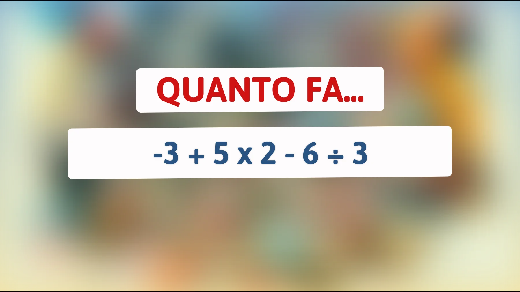 \"Solo un genio può risolvere questo enigma matematico in 10 secondi: sei all'altezza della sfida?\""