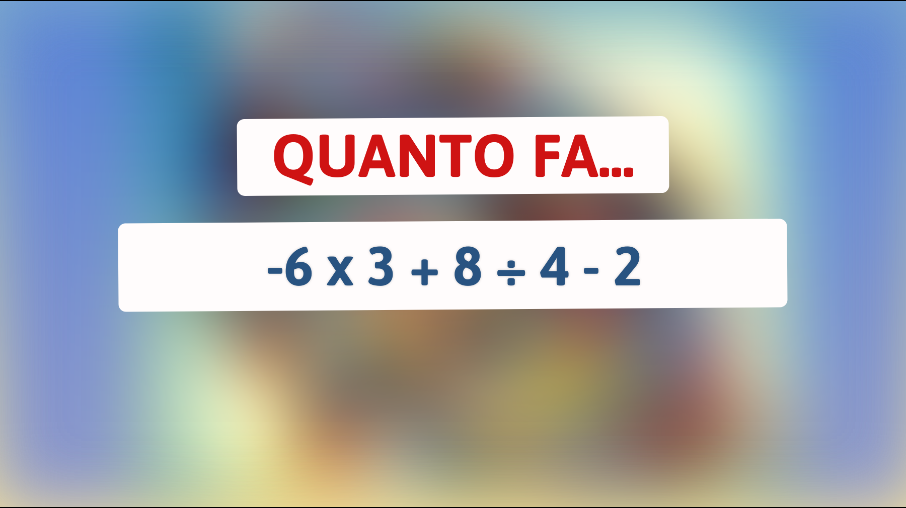 \"Svelato il mistero: sei abbastanza intelligente da risolvere questo semplice indovinello matematico?\""