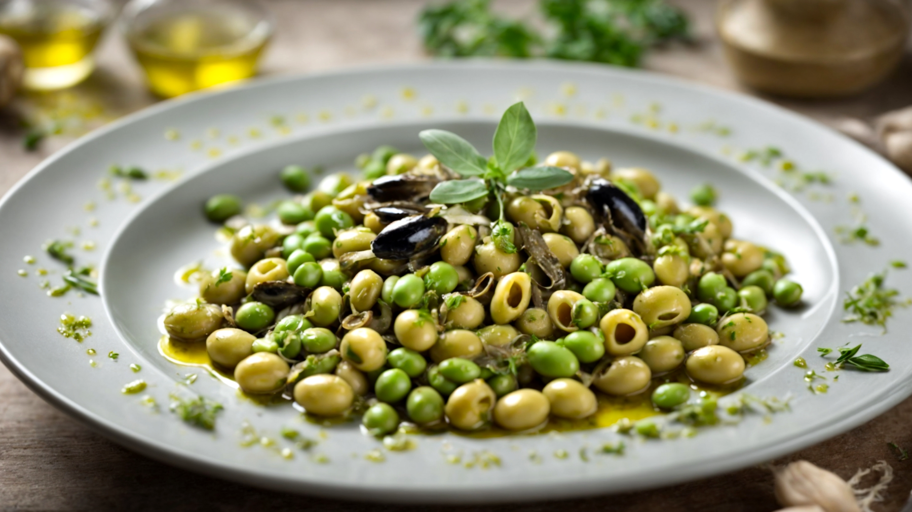 Gnocchetti acciughe fave fresche"