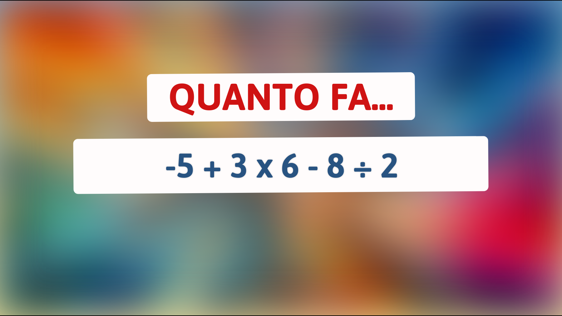 Il test di matematica che nessuno può risolvere: sei abbastanza geniale da dare la risposta giusta?"