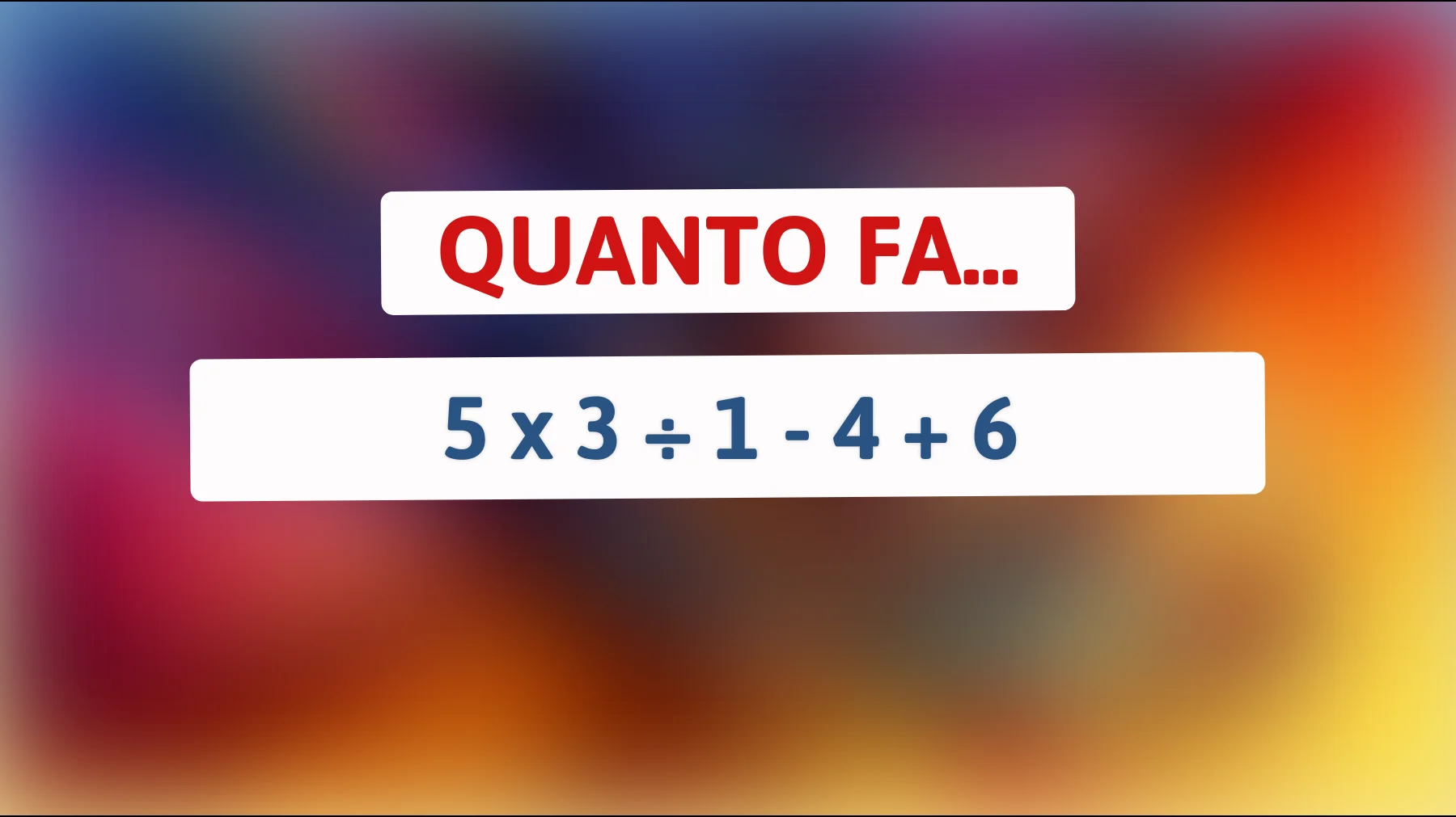 Scopri se hai la stoffa del genio risolvendo questo enigma matematico inaspettato!"