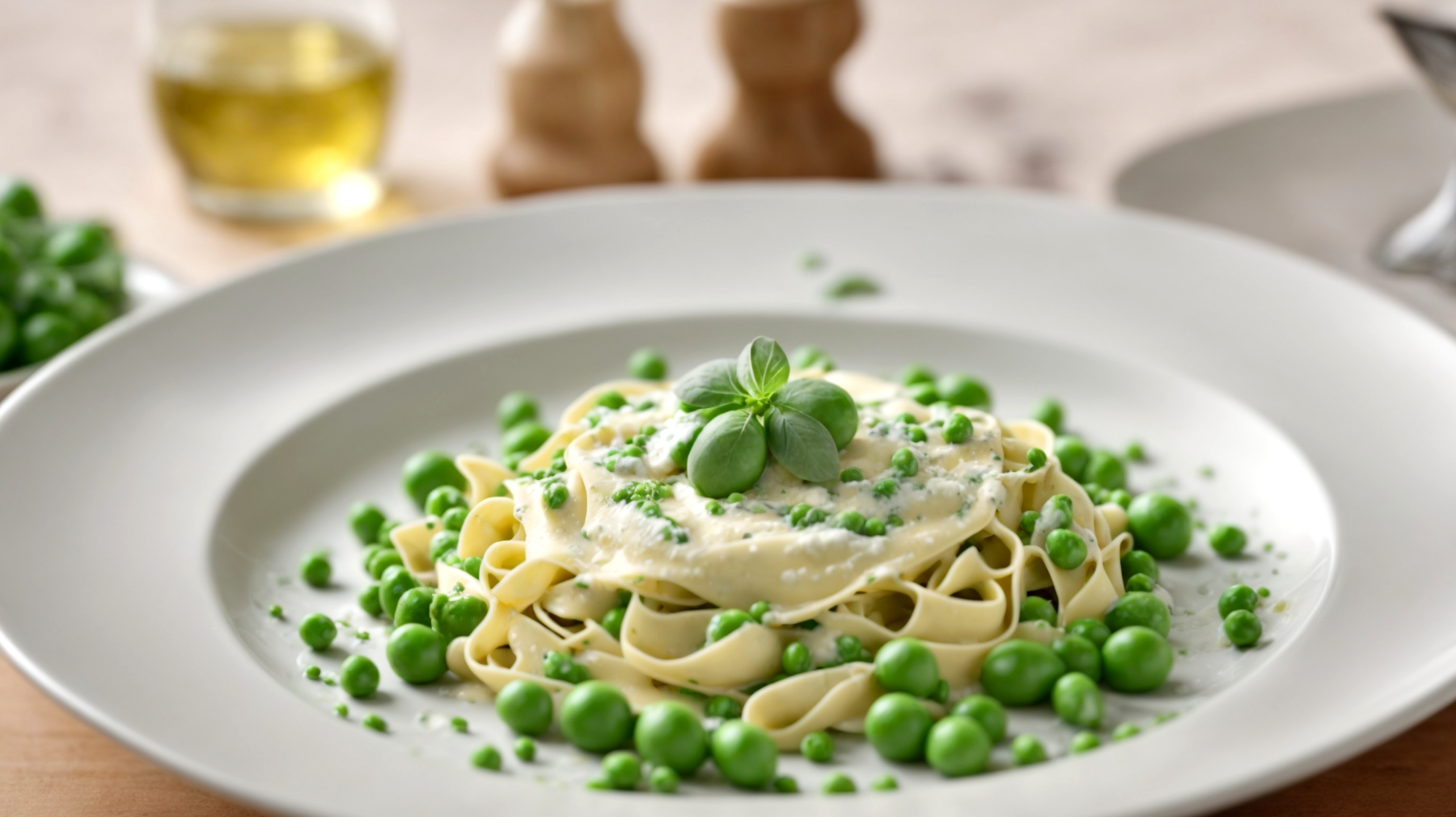 tagliatelle mascarpone piselli"